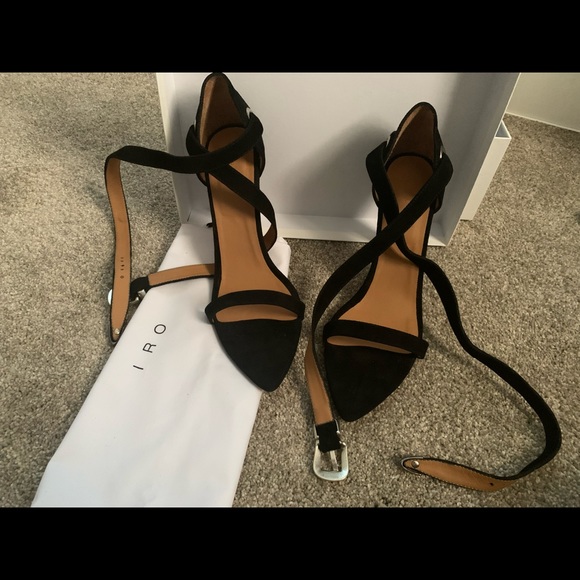 IRO Noussa Suede Sandals - Picture 1 of 8